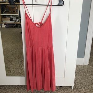 Pink dress that ties in the back